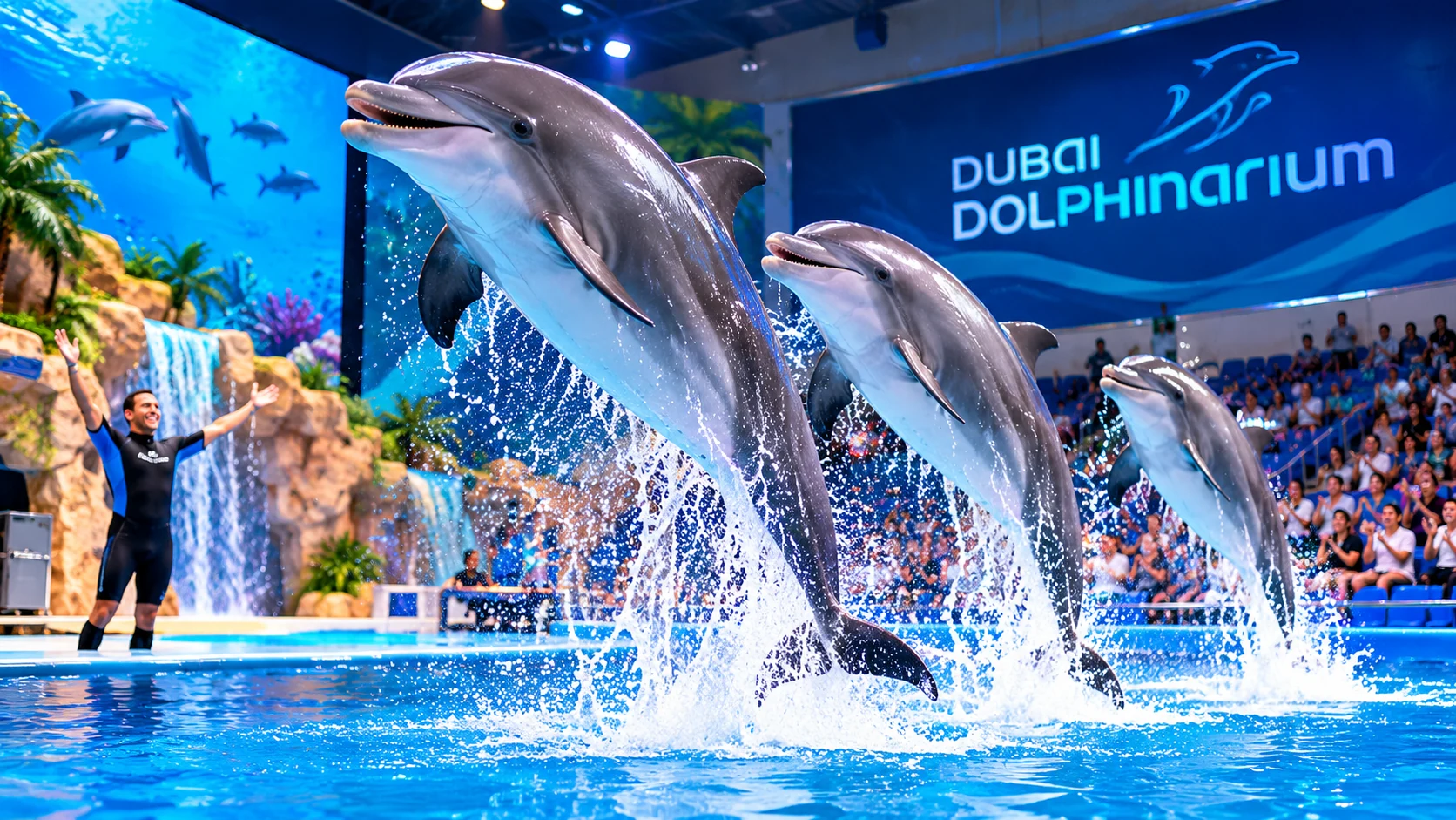 Dubai Dolphinarium tickets and live dolphin show experience