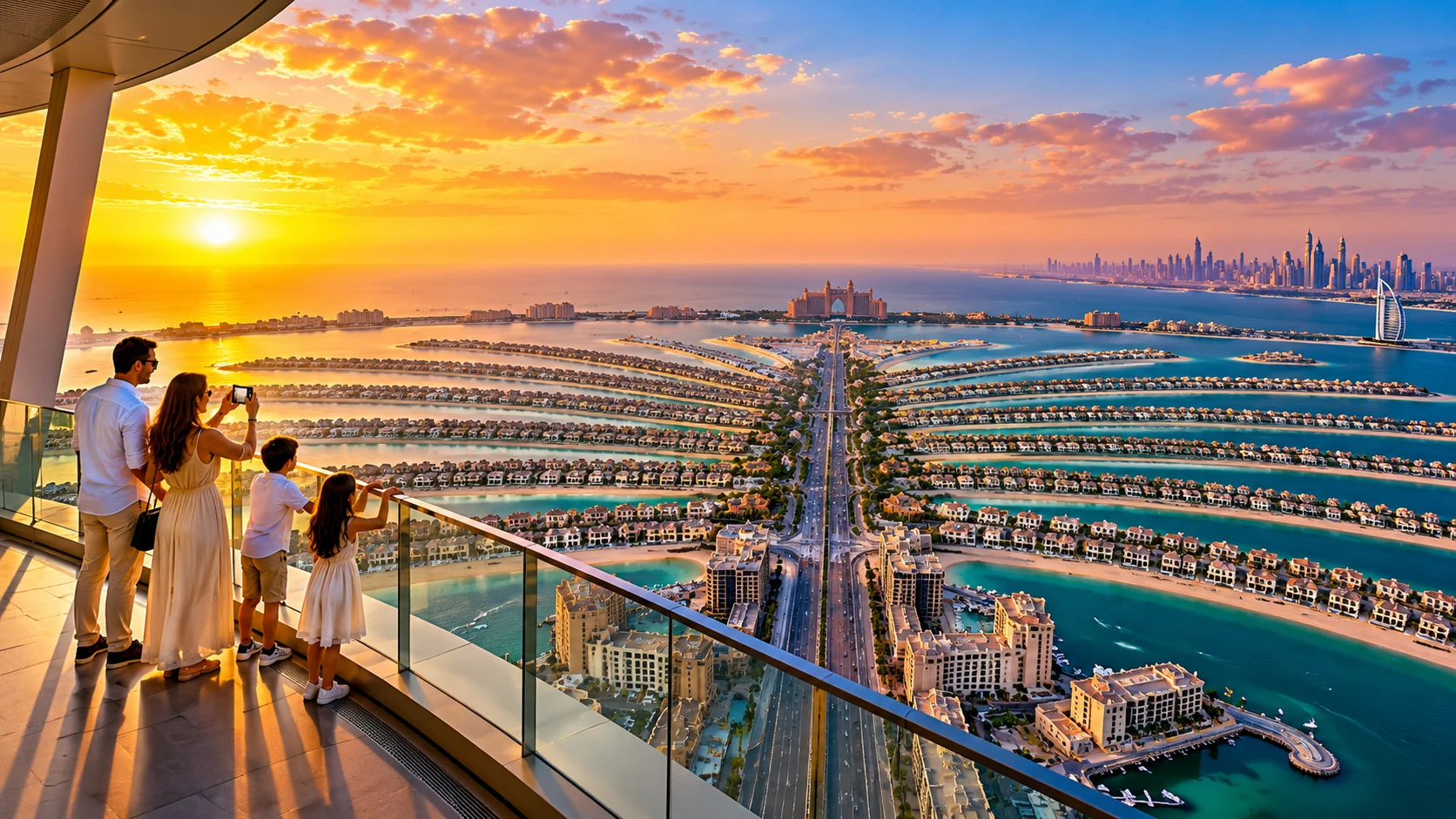 The View at The Palm Dubai tickets and Palm Jumeirah skyline