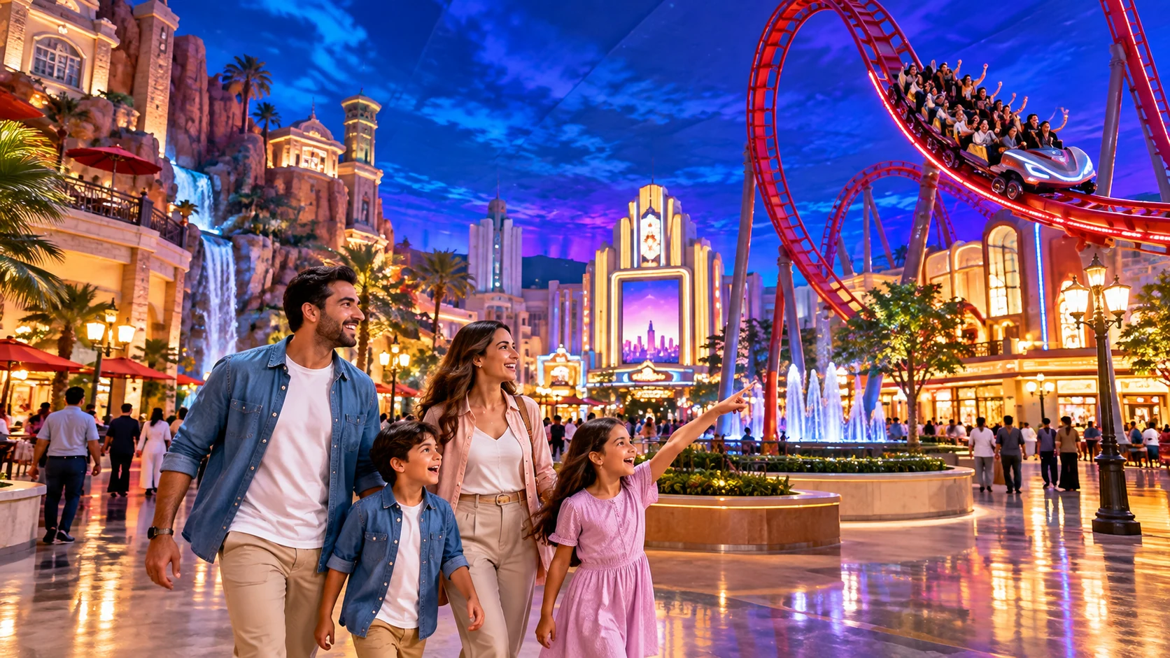 Warner Bros World Abu Dhabi tickets and indoor theme park experience