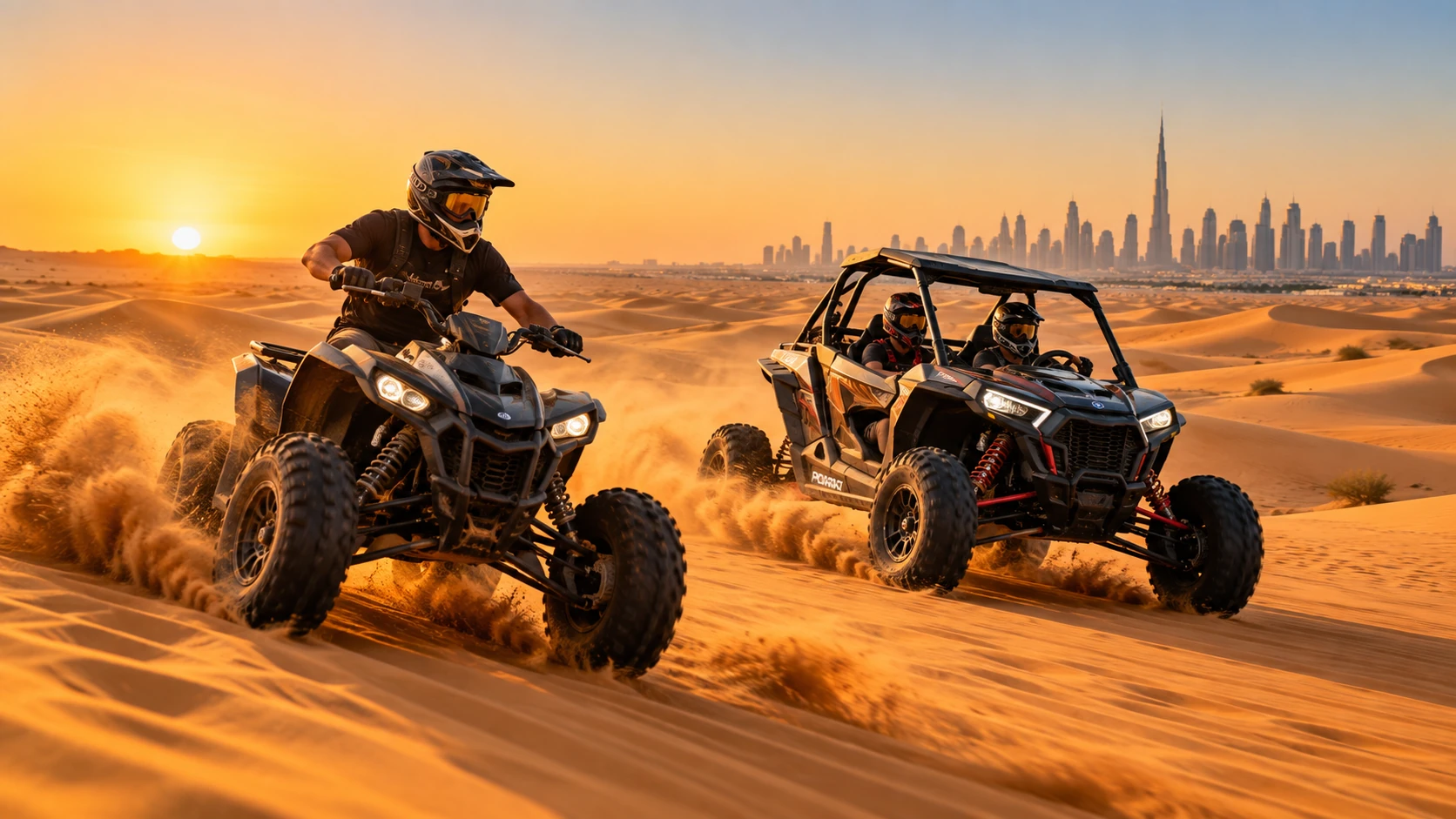 ATV and Polaris Buggy Combo Dubai AED 1150
