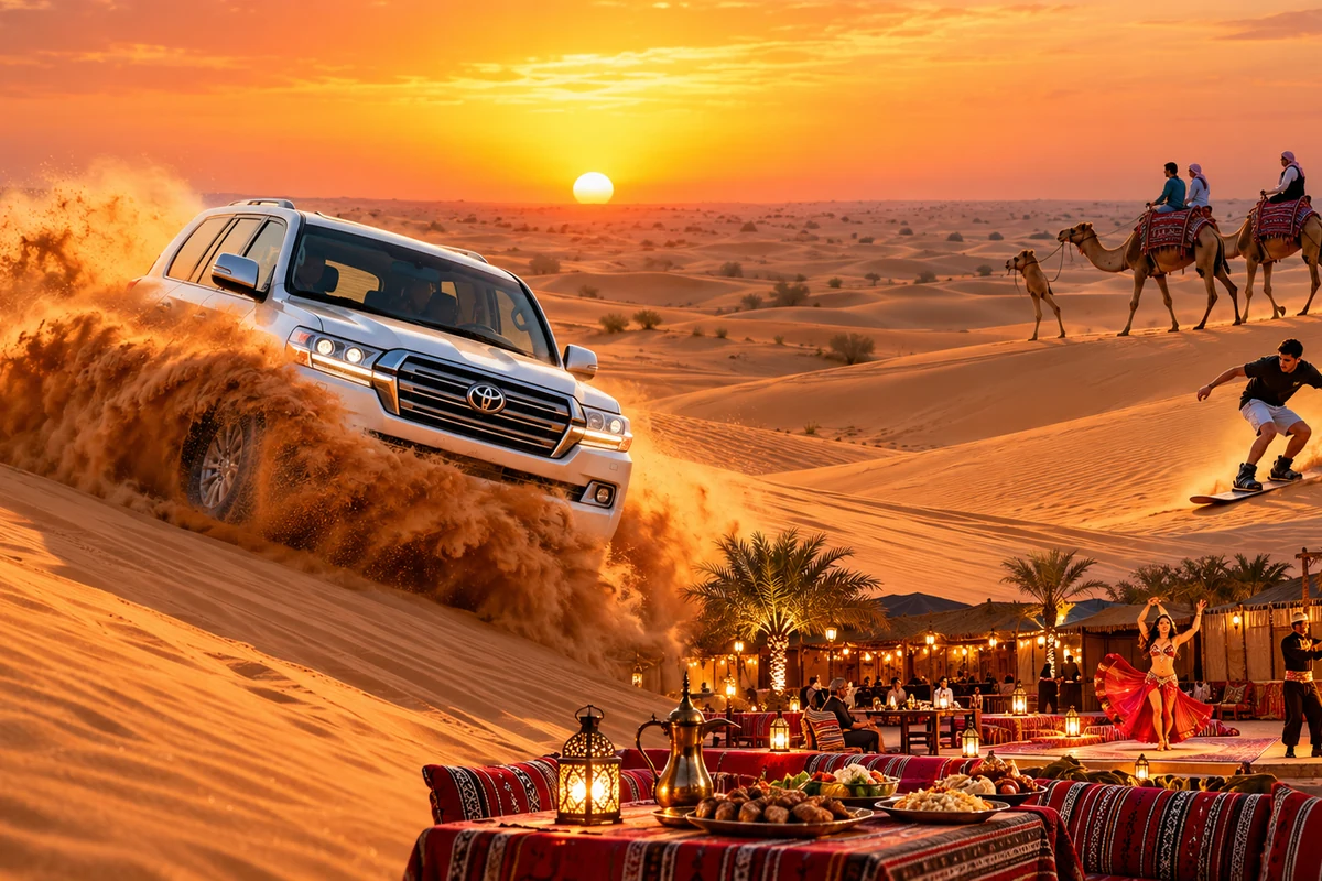 Evening Desert Safari Dubai AED 119 with transport