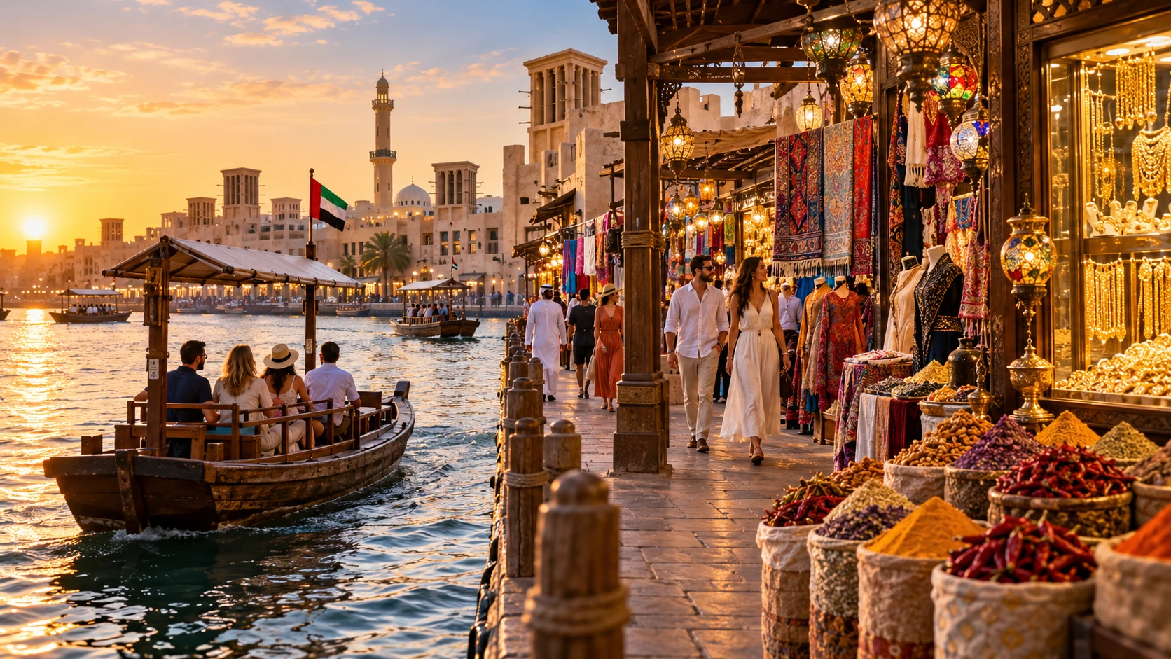 Old Dubai Souks and Abra Tour AED 149